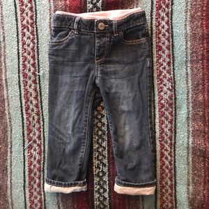 Baby Gap lined denim jeans, 2T